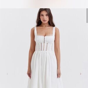 House of CB Ivory Lace Detail Dress